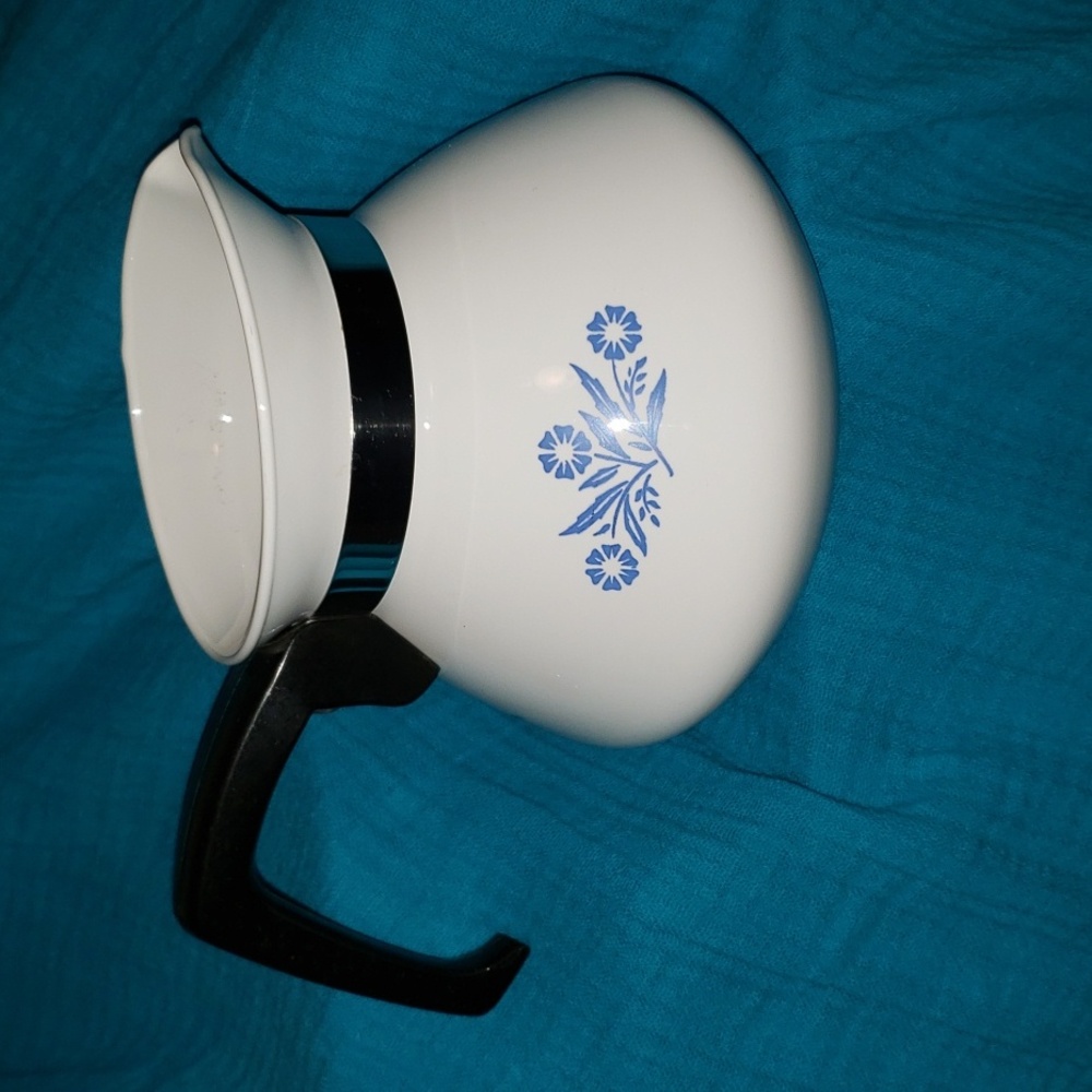 *Vintage* Blue Cornflower Corning Wear 6 Cup Tea Pot P-104 - Picture 1 of 9